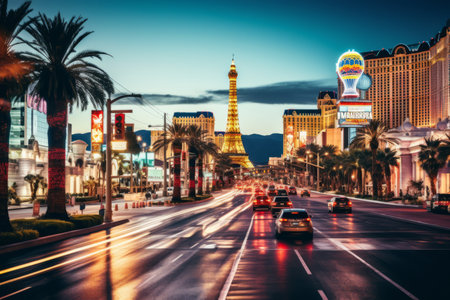Exploring the Extravagant Las Vegas Strip: A Glittering Amalgamation of Entertainment and Spectacleの素材