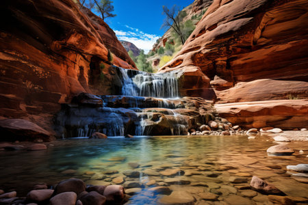 Discover the Mesmerizing Lower Kanarra Falls: Nature's Jewel in Kanarraville, UTの素材