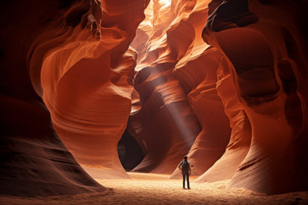Lost in the Mystical Depths: Exploring the Enchanting Canyon X in Page, Arizonaの素材