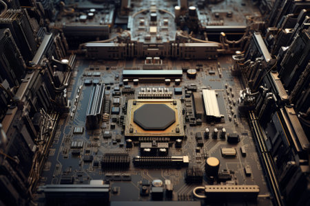 The Motherboard Masterpiece: Unveiling the Inner Workings of Technologyの素材
