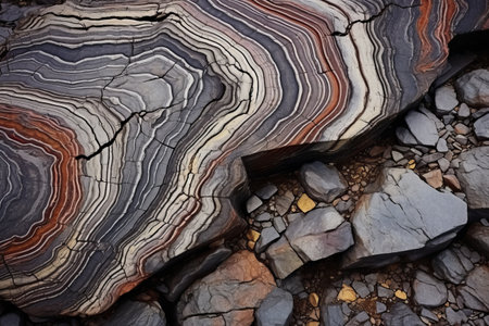 Unveiling Nature's Artistry: Exploring the Intricate Patterns on Eroded Rocksの素材