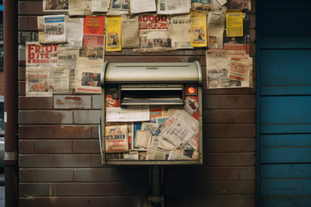 The Lost Art of Correspondence: Rediscovering Connection Through Newspapers and Letter in a Mail Sloの素材