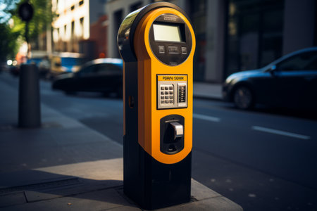 Revolutionary Parking Meter: Combining Traditional Coin Slots with Cutting-Edge Contactless Paymentの素材