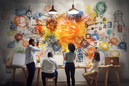 Unlocking Boundless Possibilities: A Visual Journey into Collaborative Brainstorming for Business Suの素材