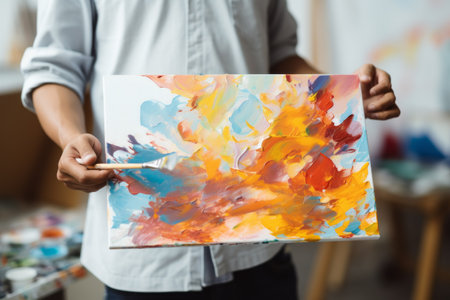 Mastering the Canvas: Unleashing Artistic Talents and Passion in a Modern Studioの素材