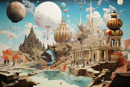 Unleash Your Wanderlust with Our Array of World Tours: A Magnificent Art Collageの素材