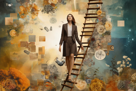 Climbing the Corporate Ladder: Empowering Young Women in Businessの素材