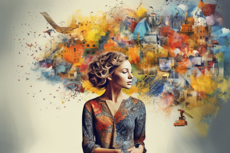 The Harmonious Fusion: Uniting Creativity, Inspiration, and Business Ideas Through Art Collageの素材