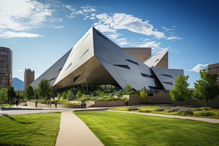Captivating Colorado: Basking in the Sunlight at The Denver Art Museum, May 28, 2023の素材