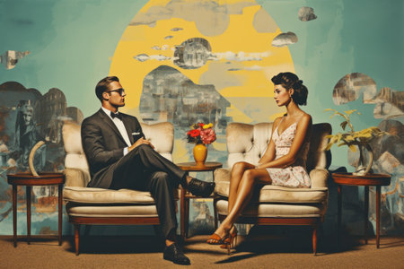 Reviving Retro: Exploring Contemporary Art Collage through Beau_97's Creative Designの素材