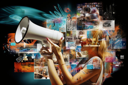The Megaphone of Modernity: Exploring Contemporary Art Collage and the Influence of Online Shoppingの素材
