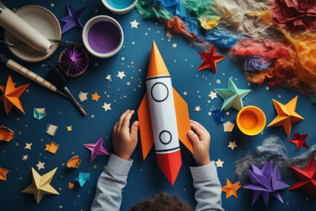 Expanding Horizons: Unleashing Creativity through Paper Craft Rocket Making - A Master Class in Kindergarten and School Developmentの素材