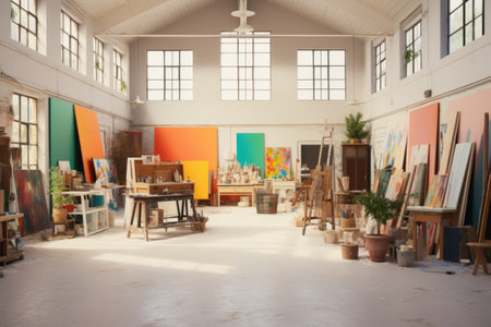The Artistic Haven: A Comprehensive Interior Solution for Creative Small Businesses and Art Production Workshopsの素材