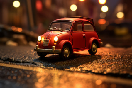 Cautiously Disobeying the Rules: The Miniature Car's Red Light Rebellionの素材