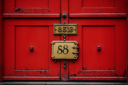 Mysterious Intrigue: The Enigmatic Red Door and the Secrets it Holdsの素材