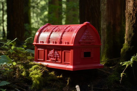 Vibrant Red Plastic Mailbox: A Bold Addition to Your Homeの素材