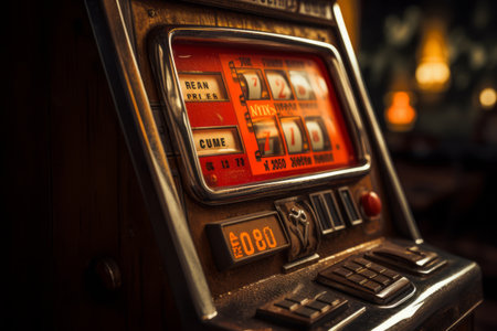 Revealing the Intricacies: A Captivating Closeup of the Slot Machineの素材