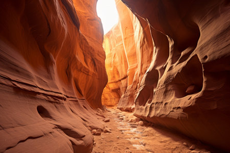 Exploring the Majestic Slot Canyon Walls: The Enchanting Joint Trail in Canyonlands National Parkの素材