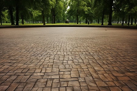 Exploring the Intricate Beauty of the Texture Floor in a Public Parkの素材