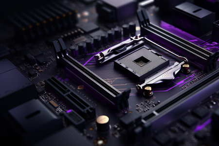 The Power of the M.2 Connector: Revolutionizing High-Speed & Performance Storage on Modern Black PC Motherboardsの素材