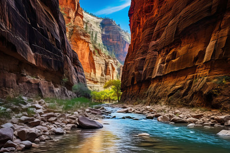 Majestic Majesty: Exploring the Virgin Narrows of Zion National Parkの素材