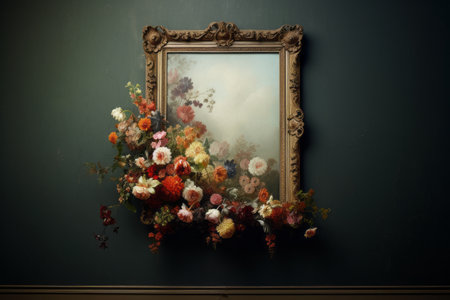 Artistic Curator Puts the Finishing Touch: Hanging Floral Art Frameの素材