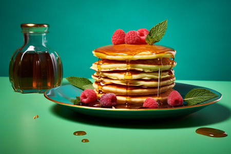 Delectable Delights: Nostalgic Food Pop Art Photography Bringing Pancake Love to Lifeの素材