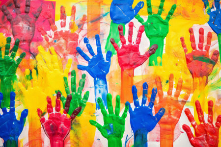 Bright Strokes: A Child's Artistry with Highlightersの素材