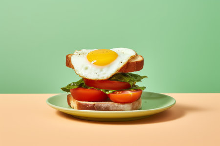 A Delightful Morning Feast: Exquisite Photography of a Perfectly Balanced Breakfastの素材