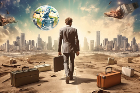 Crossing Borders: Exploring New Horizons through Retro Briefcases and Freelance Venturesの素材