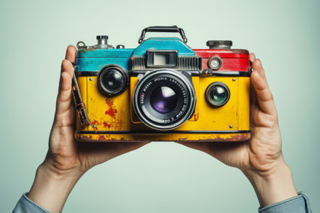 Vintage Vibes: Exploring Retro Photography Through Contemporary Art Collageの素材