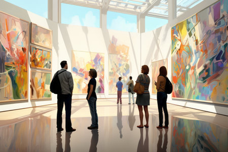 Contemplating Canvas: Exploring Abstract Contemporary Art at the Art Galleryの素材