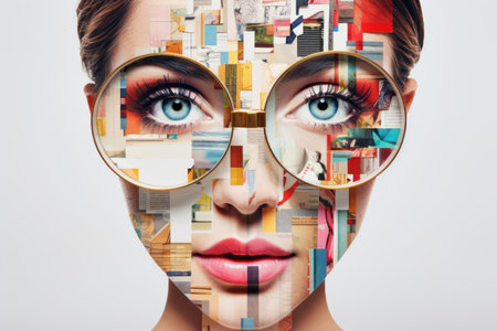 Exploring the World through Enlarged Eyes: A Captivating 3D Contemporary Art Journeyの素材