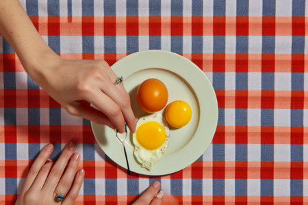 Eggs-quisite Contrasts: Exploring Creativity and Artistry in Food Pop Art Photographyの素材