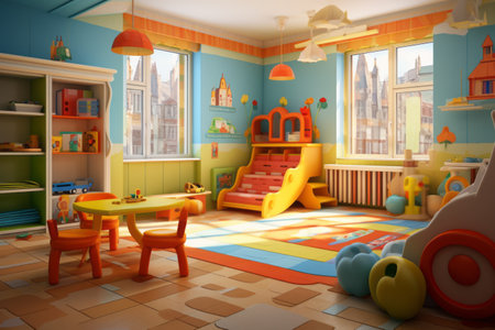 Captivating Transformation of a Day Nursery: A Revamped Kindergarten Interiorの素材