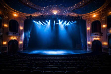 Spotlight Serenade: Illuminating the Theater's Center Stageの素材