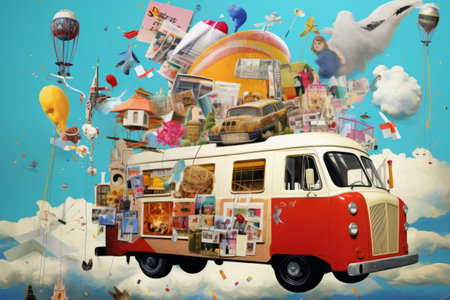 The Art of Online Shopping: Exploring the Expressive World of Collageの素材