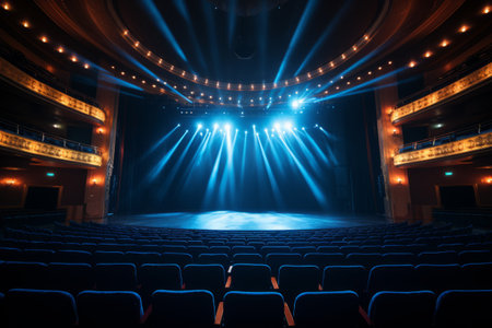 Spotlight Serenade: The Captivating Stage Illumination at the Theaterの素材
