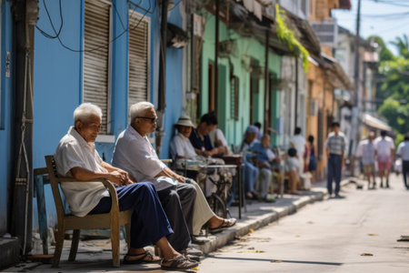 Lonely Mornings: Exploring the Lifestyle of Elderly Men in Penang, Malaysiaの素材