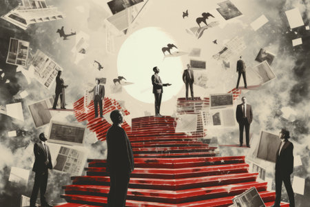 Collage of Success: Unveiling the Dynamic Relationship Between Leadership and High Achievements in Businessの素材