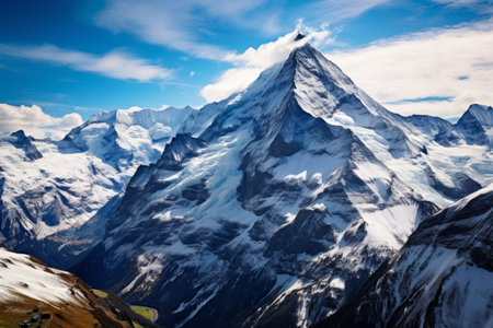 Spectacular Scenery: Exploring the Alpine Alps at Jungfraujoch, the Top of Europe in Switzerlandの素材