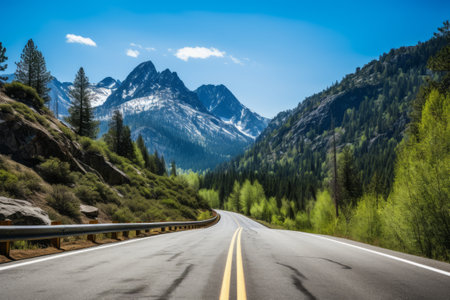 Captivating Serenity: Exploring the Scenic Mountain Road of Irag439995の素材