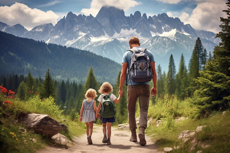 Discovering the Wonders of High Tatras: A Relaxing Summer Hiking Adventure for Families with Small Childrenの素材