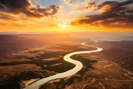 Gorgeous Gold-96: Captivating Aerial Drone's Eye View in All Its Gloryの素材