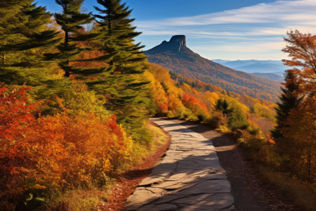 Exploring the Stunning Fall Foliage at Grandfather Mountain State Parkの素材