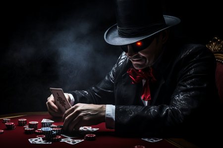 Unwind with Online Poker: A Relaxed Man at 3 AM, Playing on his Tablet - AR 3.2 IRAQ439995の素材