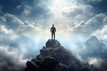 Peak Performance: A Conceptual Design of a Man Conquering the Highest Mountainの素材