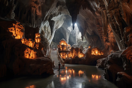 Exploring the Enchanting Marble Mountains Cave in Da Nang City, Vietnam: A Hidden Treasure Unveiled!の素材