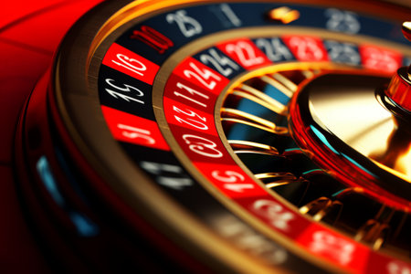 Intense Moments at the Roulette Wheel: Up Close with Number Twenty-Fiveの素材