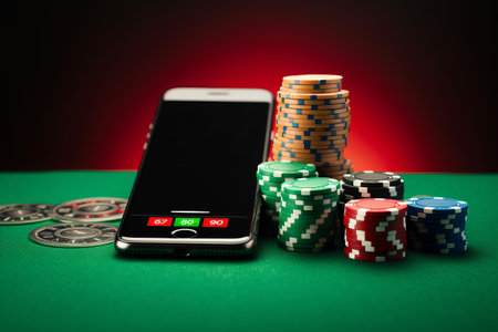 Unveiling a Revolutionary Online Casino Smartphone: The Ultimate Entertainment and Gambling Experience with Virtual Poker Chipsの素材